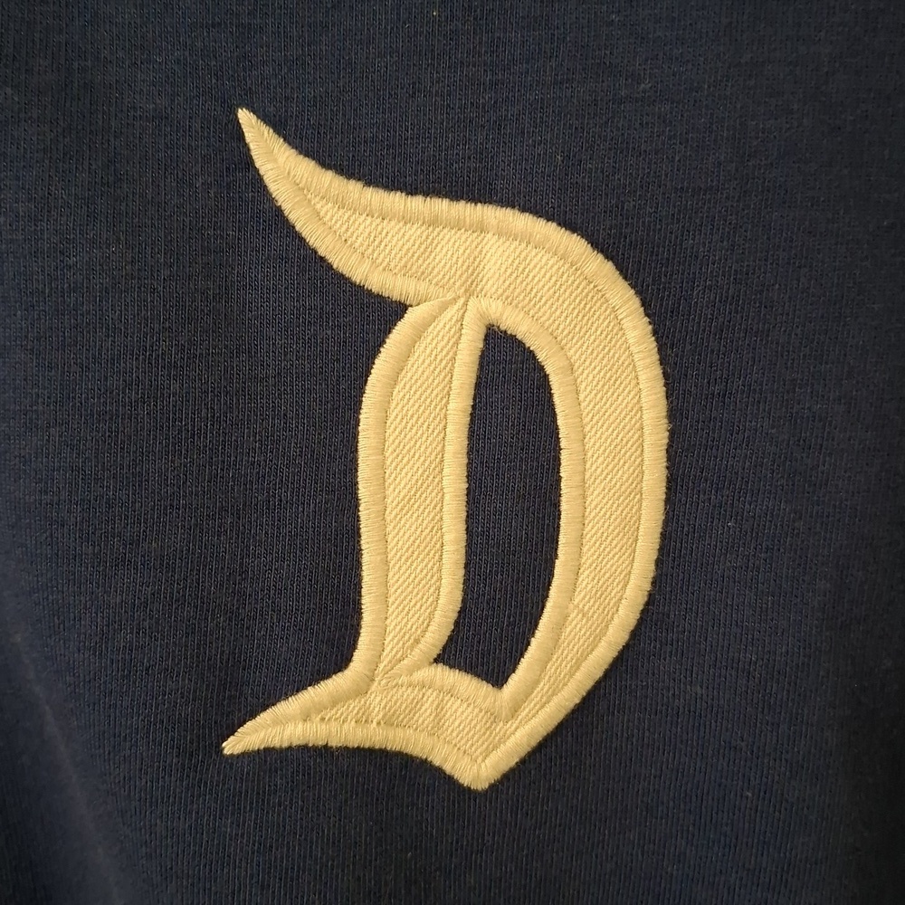 Disney Women's Oversized Blue Zip Hoodie with White Embroidered Logo (Size XS) - Picture 5 of 13